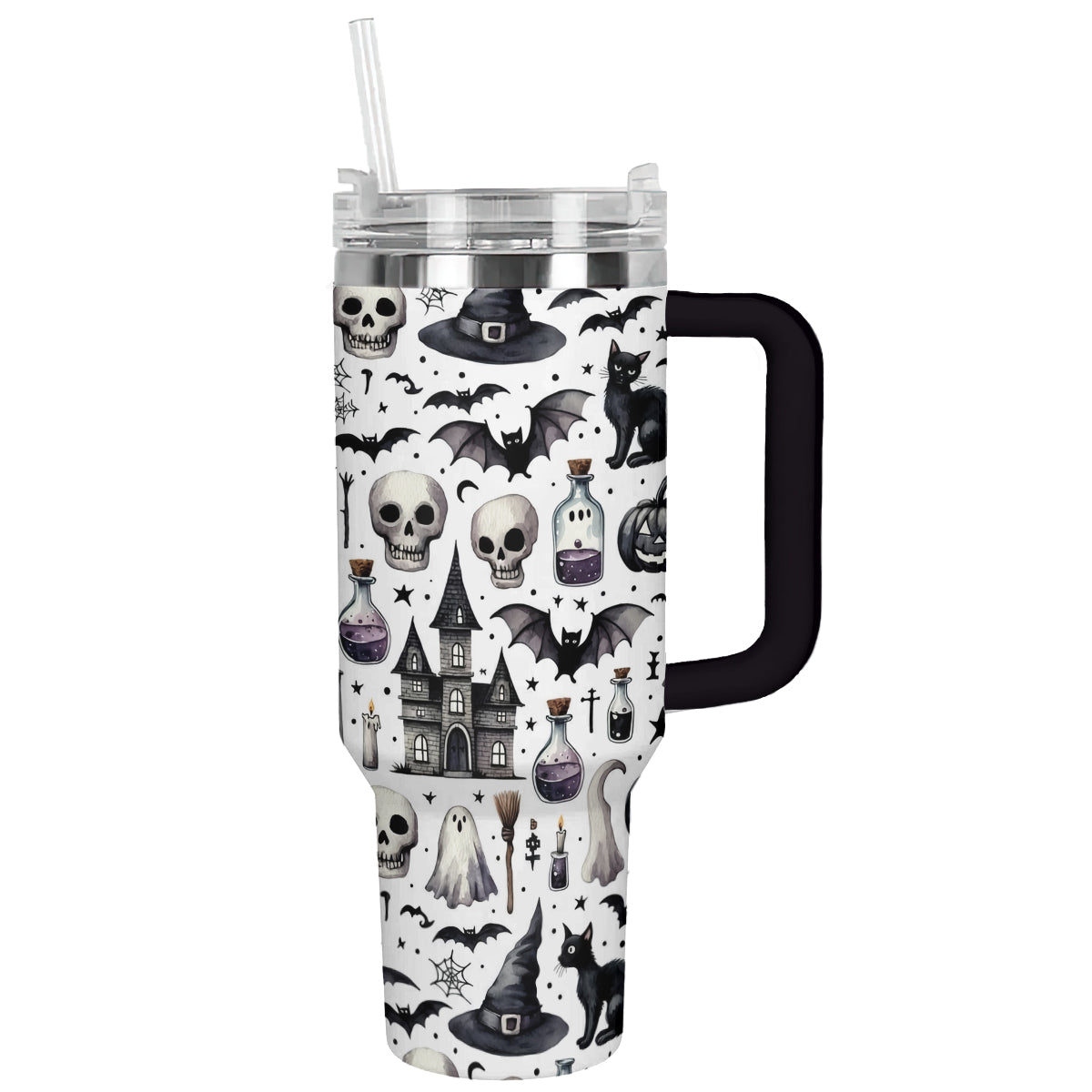 Halloween Witch's Brew Custom Stanley Quencher 40oz Stainless Steel Tumbler With Handle
