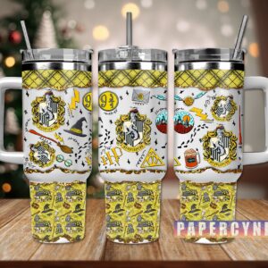 Harry Potter Custom Stanley Quencher 40oz Stainless Steel Tumbler With Handle