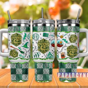 Harry Potter Custom Stanley Quencher 40oz Stainless Steel Tumbler With Handle