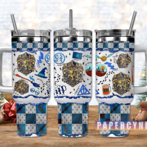 Harry Potter Custom Stanley Quencher 40oz Stainless Steel Tumbler With Handle