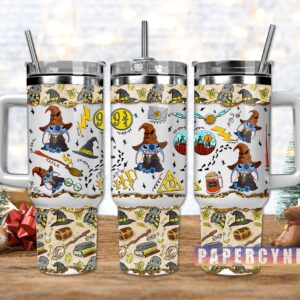 Harry Potter Custom Stanley Quencher 40oz Stainless Steel Tumbler With Handle