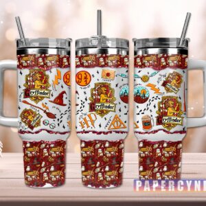 Harry Potter Custom Stanley Quencher 40oz Stainless Steel Tumbler With Handle