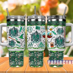 Harry Potter Custom Stanley Quencher 40oz Stainless Steel Tumbler With Handle