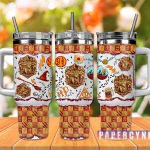 Harry Potter Custom Stanley Quencher 40oz Stainless Steel Tumbler With Handle