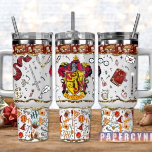 Harry Potter Custom Stanley Quencher 40oz Stainless Steel Tumbler With Handle
