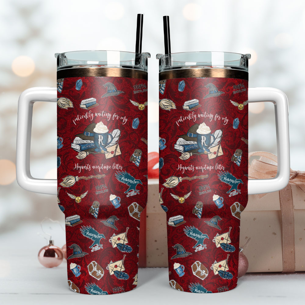 Harry Potter Gryffindor Movie Custom Stanley Quencher 40oz Stainless Steel Tumbler With Handle