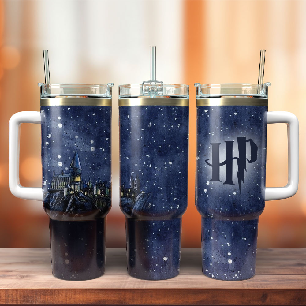 Harry Potter Movie Custom Stanley Quencher 40oz Stainless Steel Tumbler With Handle
