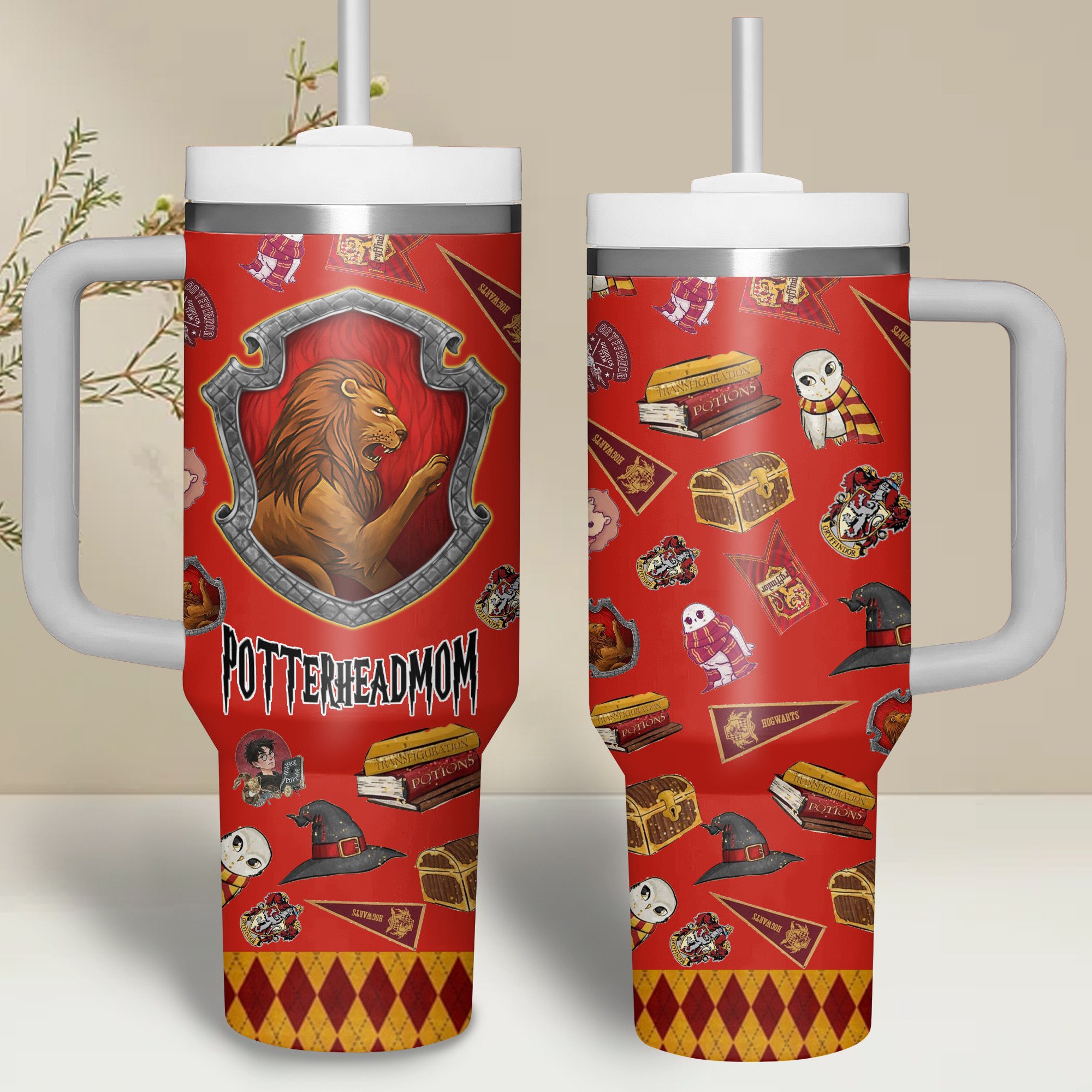 Harry Potter Movies Custom Stanley Quencher 40oz Stainless Steel Tumbler With Handle