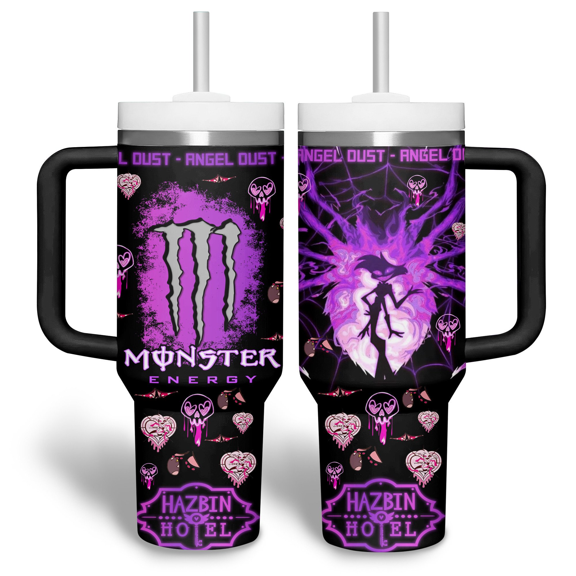 Hazbin Hotel Movies Custom Stanley Quencher 40oz Stainless Steel Tumbler With Handle