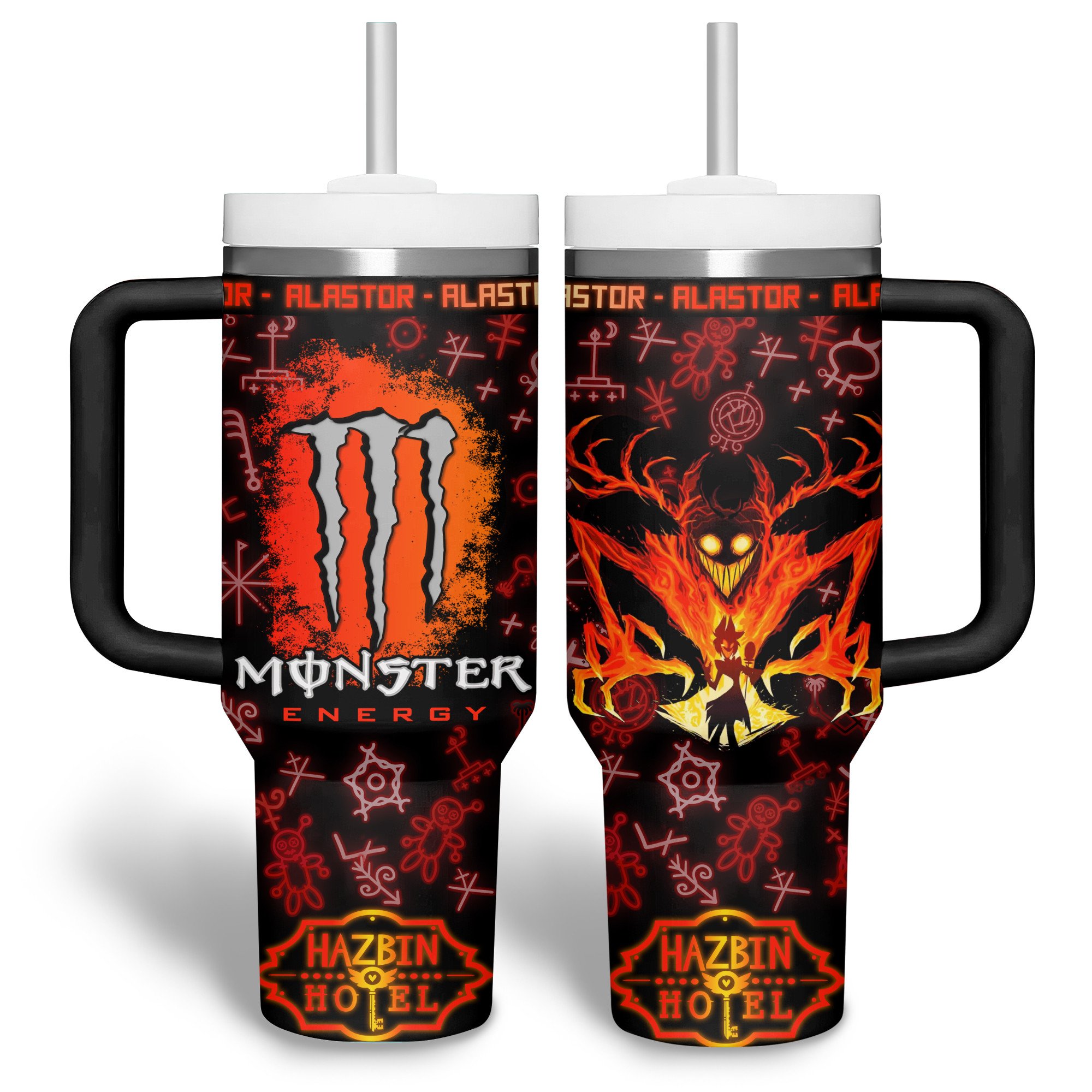 Hazbin Hotel Movies Custom Stanley Quencher 40oz Stainless Steel Tumbler With Handle