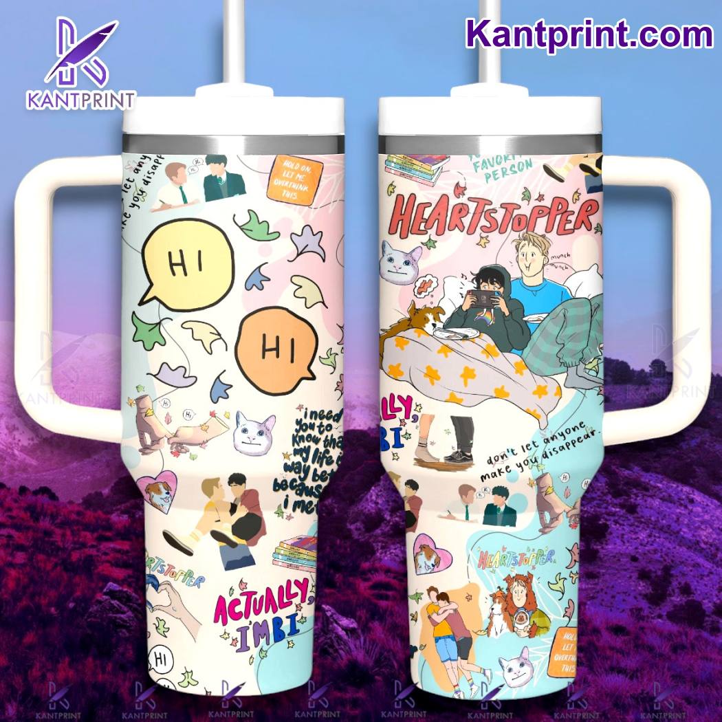Heartstopper Movies Custom Stanley Quencher 40oz Stainless Steel Tumbler With Handle