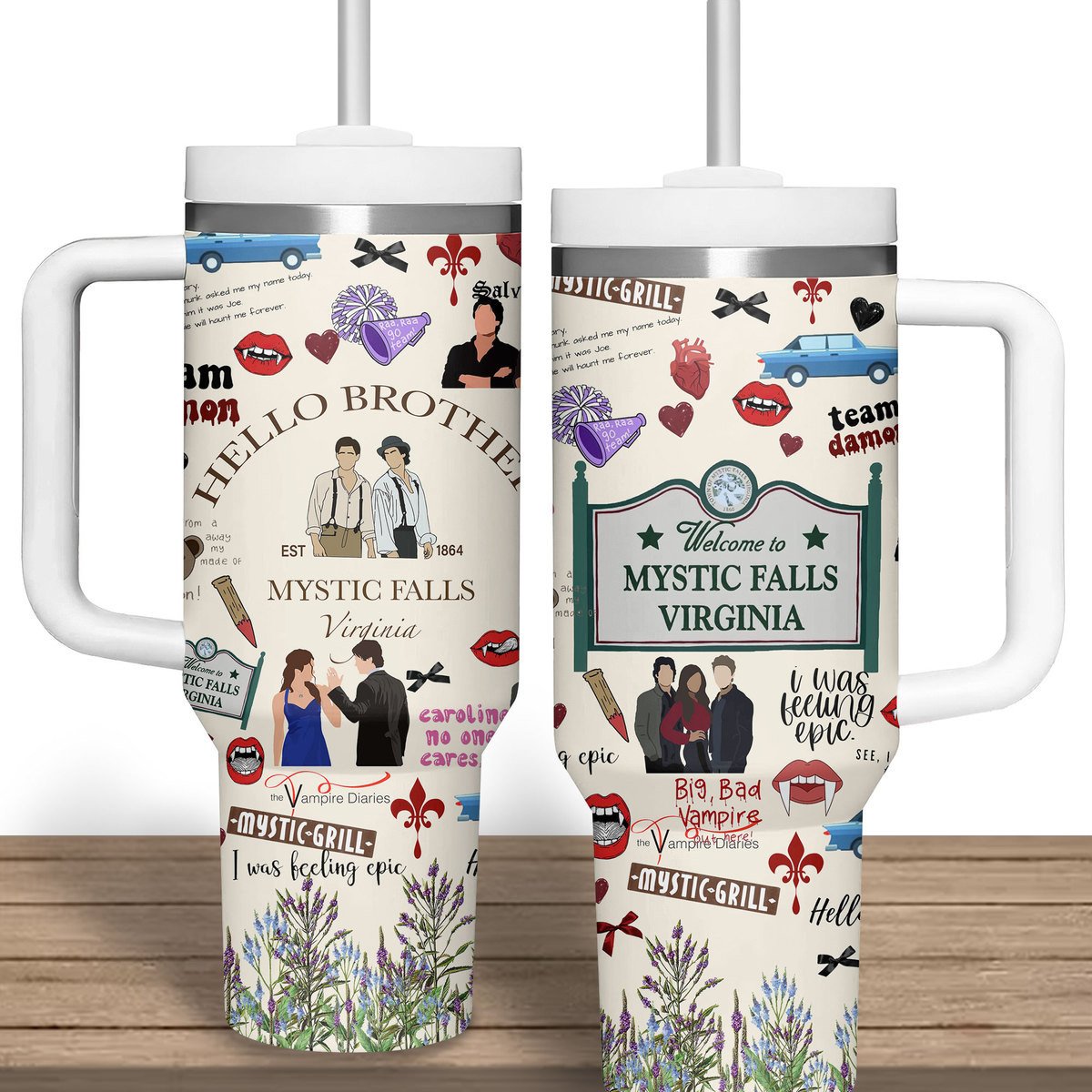 Hello Brother Movies Custom Stanley Quencher 40oz Stainless Steel Tumbler With Handle