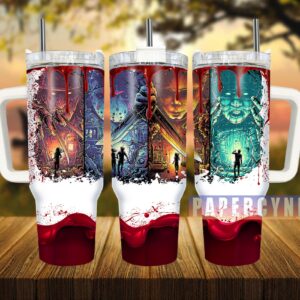Horror Characters Custom Stanley Quencher 40oz Stainless Steel Tumbler With Handle