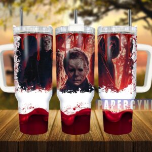 Horror Characters Custom Stanley Quencher 40oz Stainless Steel Tumbler With Handle