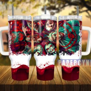Horror Characters Custom Stanley Quencher 40oz Stainless Steel Tumbler With Handle