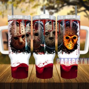 Horror Characters Custom Stanley Quencher 40oz Stainless Steel Tumbler With Handle