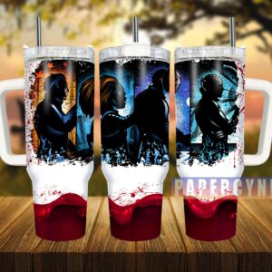 Horror Characters Custom Stanley Quencher 40oz Stainless Steel Tumbler With Handle