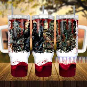 Horror Characters Custom Stanley Quencher 40oz Stainless Steel Tumbler With Handle