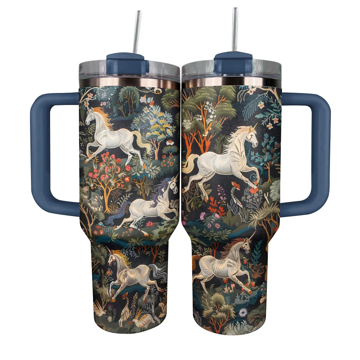 Horse Custom Stanley Quencher 40oz Stainless Steel Tumbler With Handle