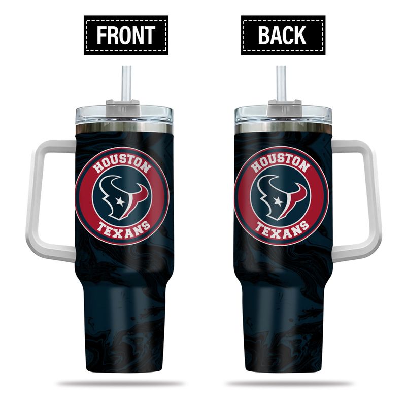 Houston Texans NFL Custom Stanley Quencher 40oz Stainless Steel Tumbler With Handle
