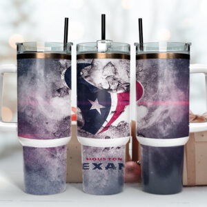 Houston Texans NFL Custom Stanley Quencher 40oz Stainless Steel Tumbler With Handle