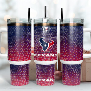 Houston Texans NFL Custom Stanley Quencher 40oz Stainless Steel Tumbler With Handle