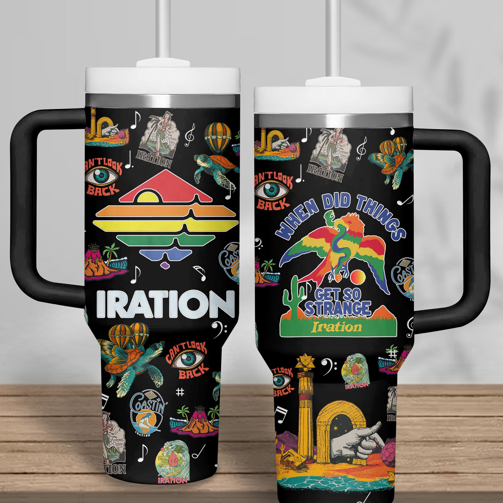 Iration Music Custom Stanley Quencher 40oz Stainless Steel Tumbler With Handle