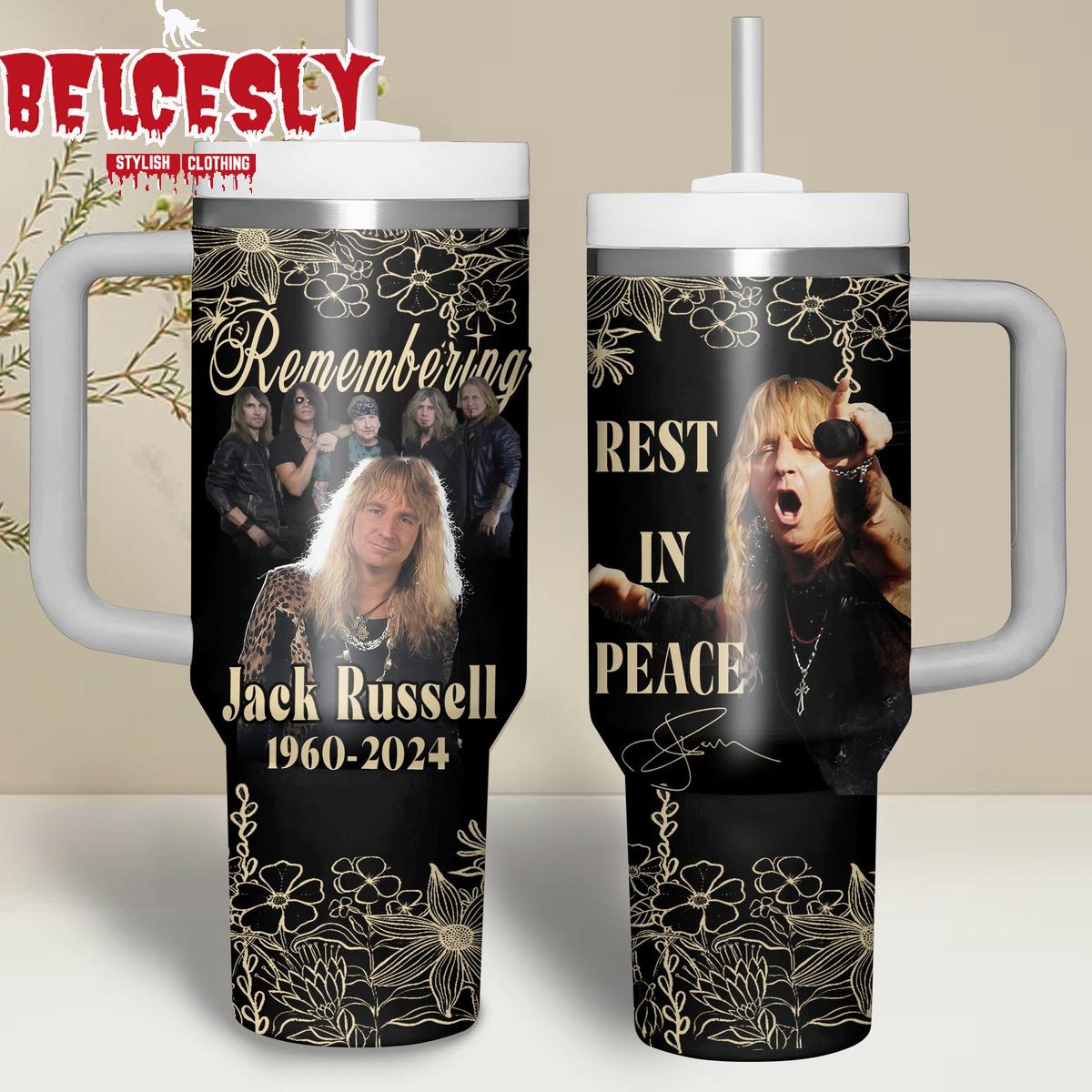 Jack Russell Music Custom Stanley Quencher 40oz Stainless Steel Tumbler With Handle