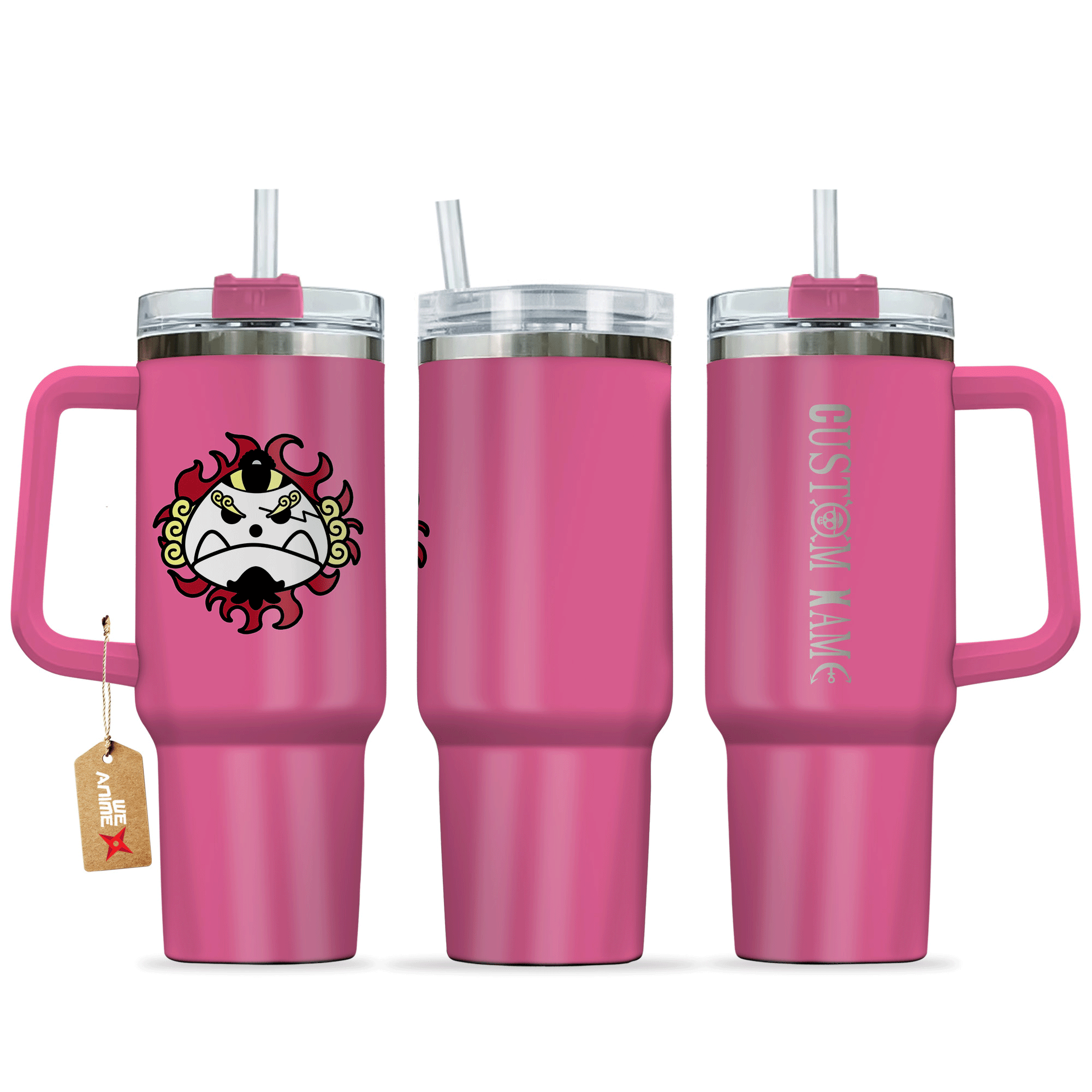 Jinbe One Piece Anime Custom Stanley Quencher 40oz Stainless Steel Tumbler With Handle
