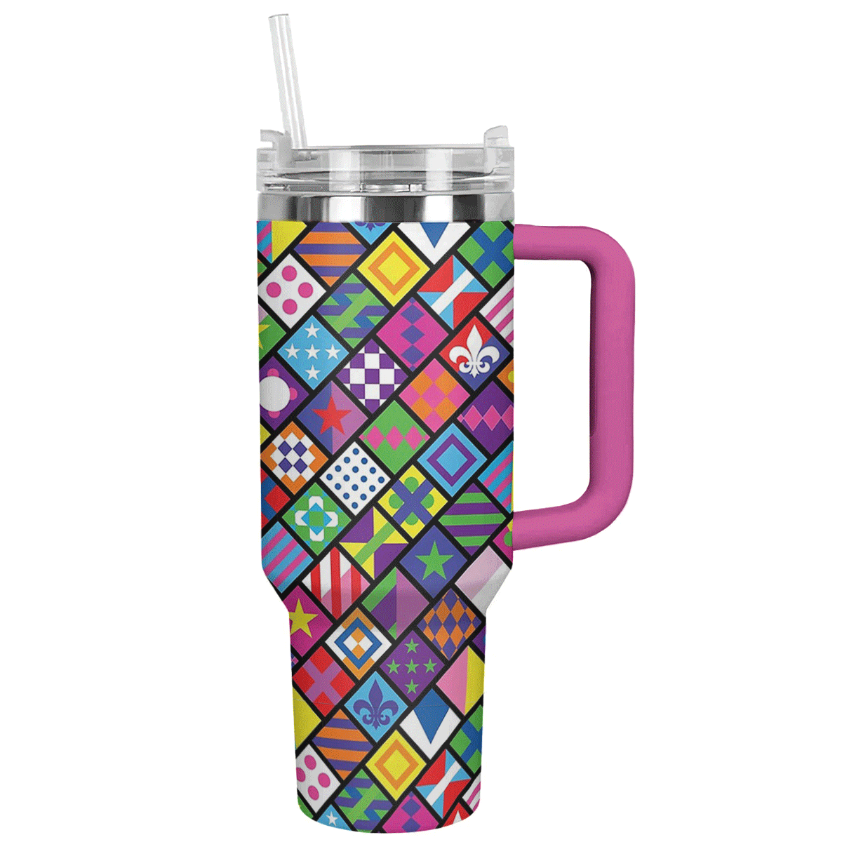 Jockey Custom Stanley Quencher 40oz Stainless Steel Tumbler With Handle