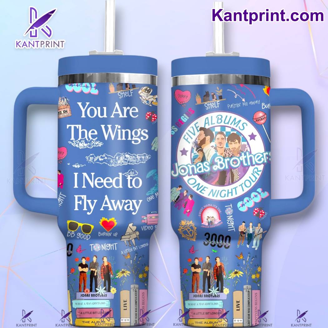 Jonas Brothers Music Custom Stanley Quencher 40oz Stainless Steel Tumbler With Handle