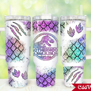 Jurassic Park Movies Custom Stanley Quencher 40oz Stainless Steel Tumbler With Handle