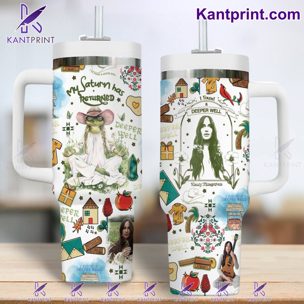 Kacey Musgraves Music Custom Stanley Quencher 40oz Stainless Steel Tumbler With Handle