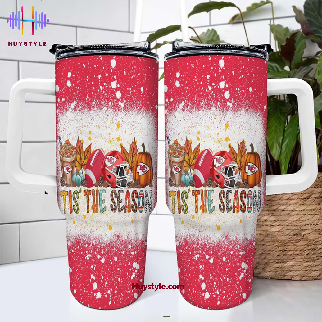 Kansas City Chiefs NFL Custom Stanley Quencher 40oz Stainless Steel Tumbler With Handle