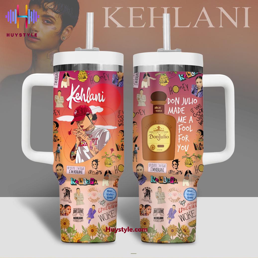 Kehlani Music Custom Stanley Quencher 40oz Stainless Steel Tumbler With Handle