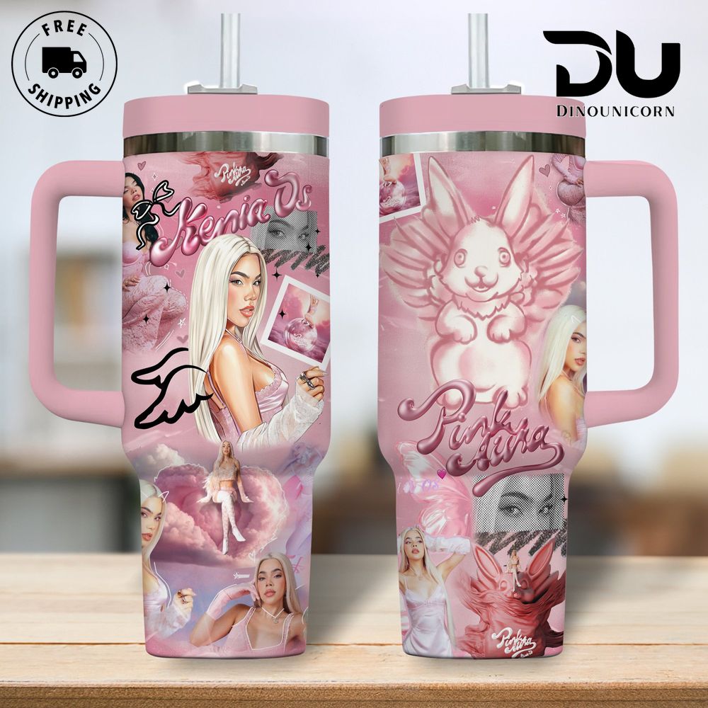 Kenia Os Music Custom Stanley Quencher 40oz Stainless Steel Tumbler With Handle