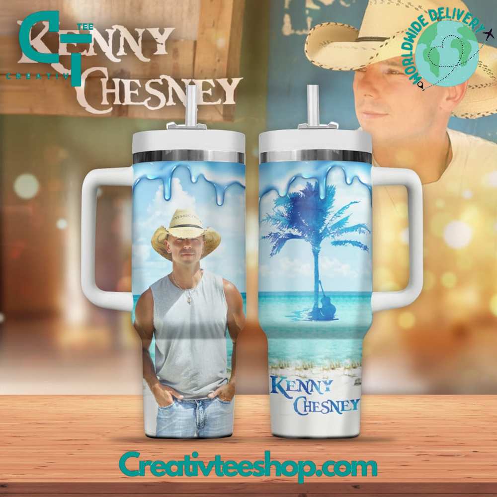 Kenny Chesney Music Custom Stanley Quencher 40oz Stainless Steel Tumbler With Handle