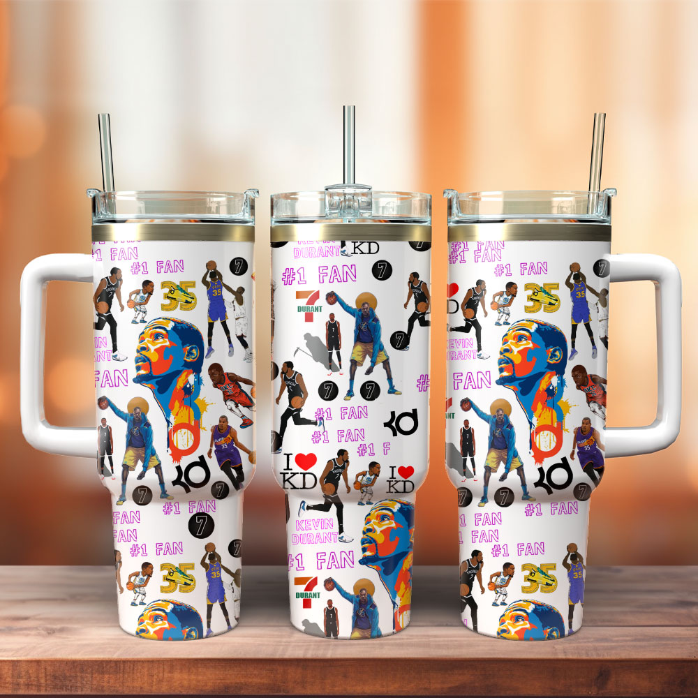 Kevin Durant Phoenix Suns Basketball NBA Sport Custom Stanley Quencher 40oz Stainless Steel Tumbler With Handle