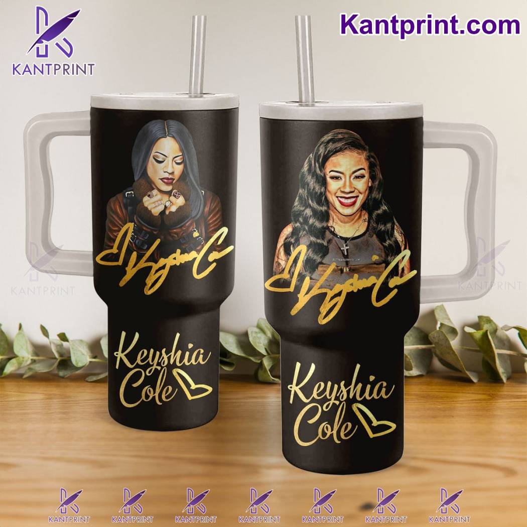Keyshia Cole Music Custom Stanley Quencher 40oz Stainless Steel Tumbler With Handle
