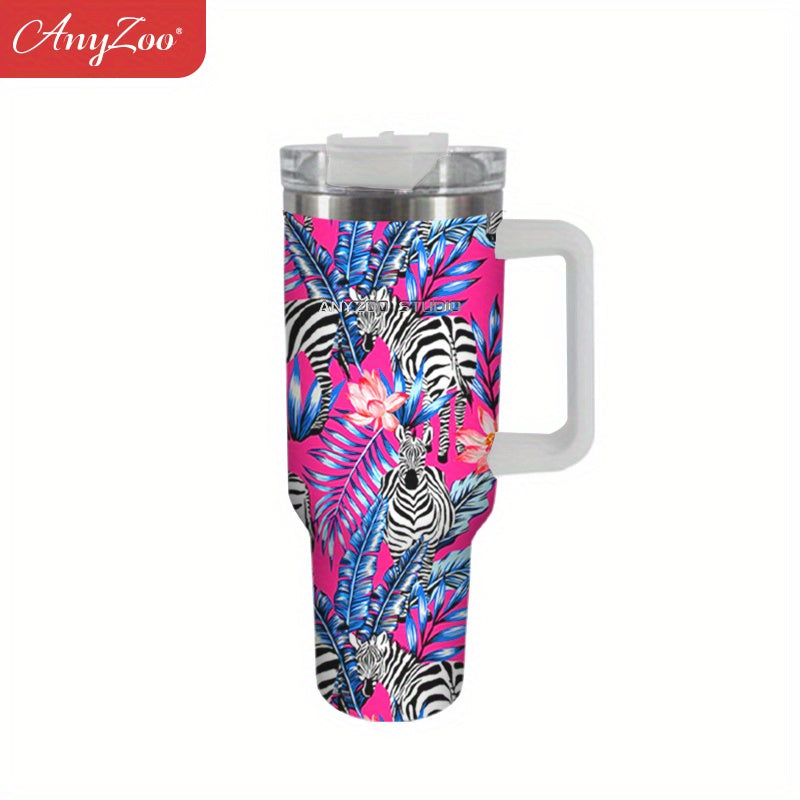 Leaves Custom Stanley Quencher 40oz Stainless Steel Tumbler With Handle
