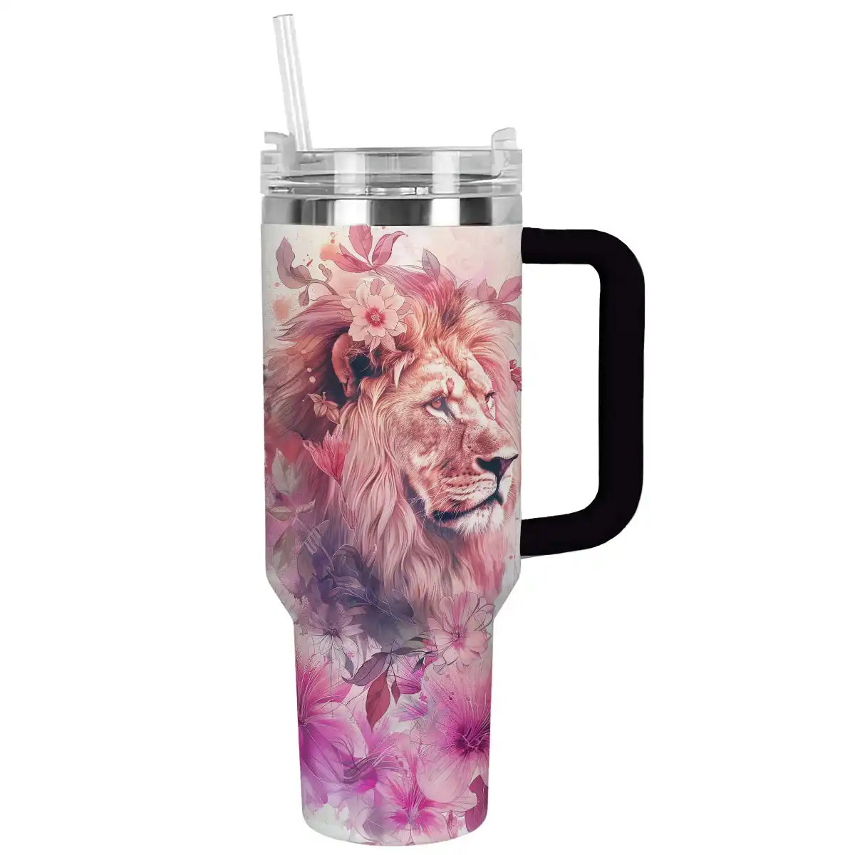 Lion King Custom Stanley Quencher 40oz Stainless Steel Tumbler With Handle