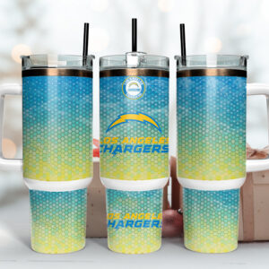 Los Angeles Chargers NFL Custom Stanley Quencher 40oz Stainless Steel Tumbler With Handle
