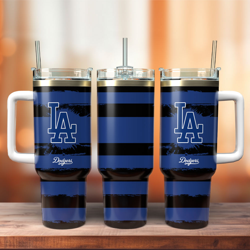 Los Angeles Dodgers Baseball MLB Sport Custom Stanley Quencher 40oz Stainless Steel Tumbler With Handle