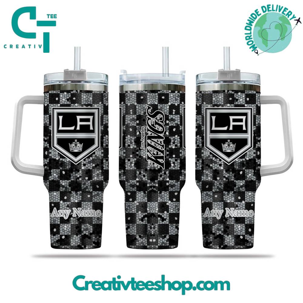 Los Angeles Kings NHL Custom Stanley Quencher 40oz Stainless Steel Tumbler With Handle