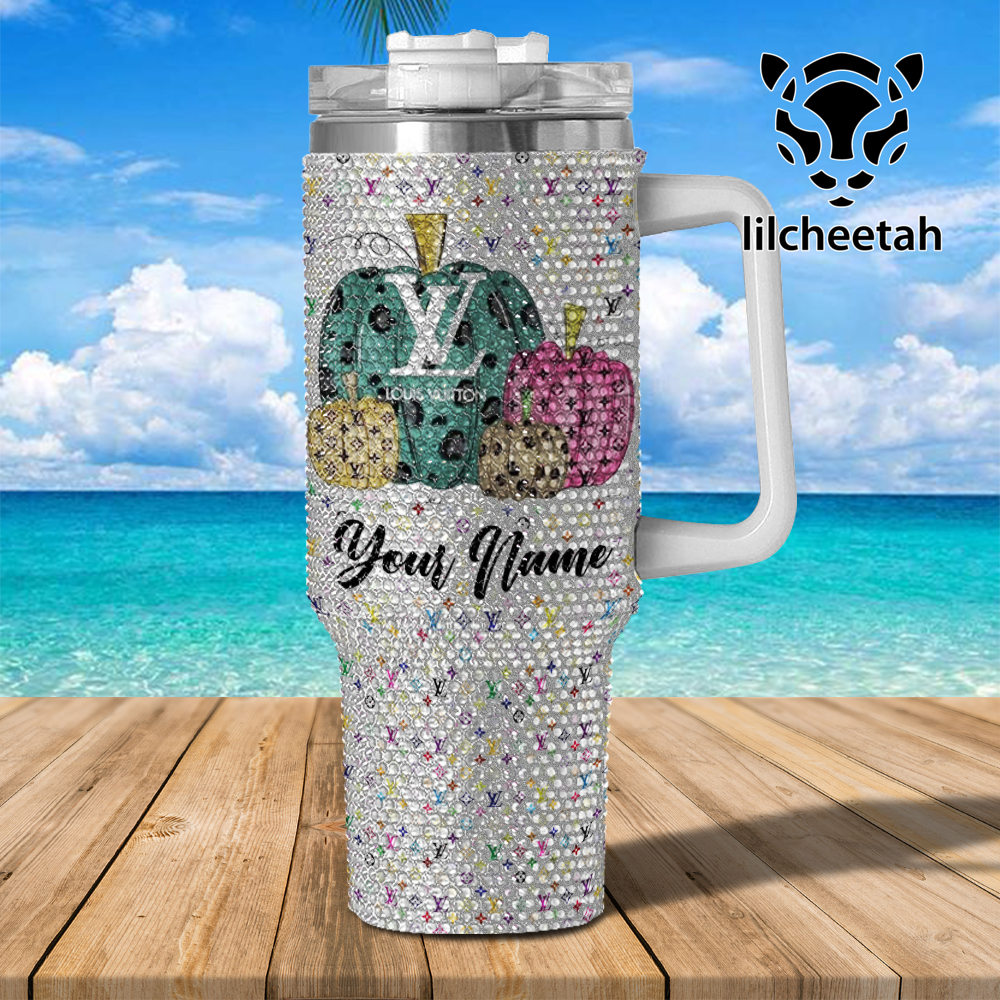 Louis Vuitton Brand Custom Stanley Quencher 40oz Stainless Steel Tumbler With Handle
