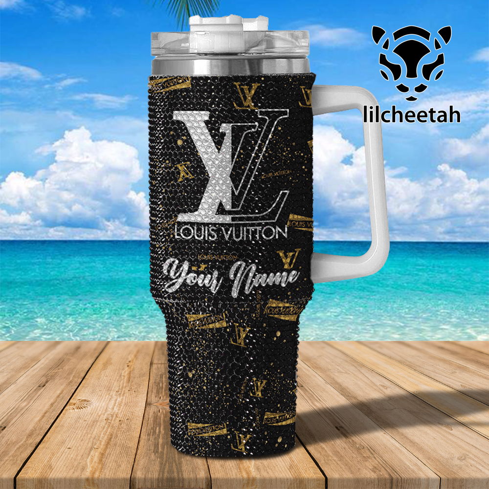 Louis Vuitton Brand Custom Stanley Quencher 40oz Stainless Steel Tumbler With Handle