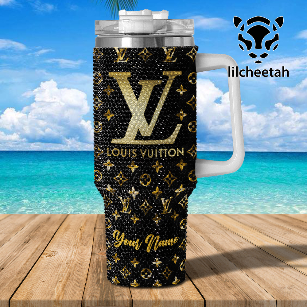 Louis Vuitton Brand Custom Stanley Quencher 40oz Stainless Steel Tumbler With Handle