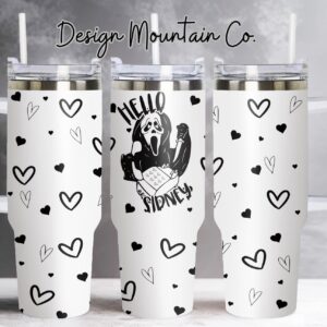 Lovely Ghost Custom Stanley Quencher 40oz Stainless Steel Tumbler With Handle
