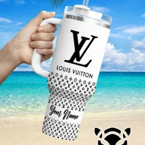 LV Brand Custom Stanley Quencher 40oz Stainless Steel Tumbler With Handle