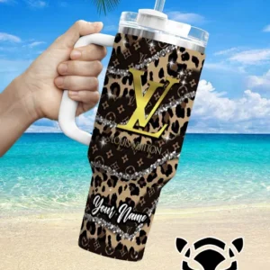 LV Brand Custom Stanley Quencher 40oz Stainless Steel Tumbler With Handle